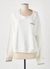 Sweat-shirt blanc TOMMY HILFIGER pour femme seconde vue