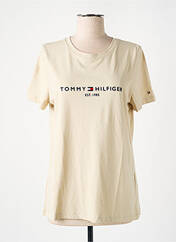 T-shirt beige TOMMY HILFIGER pour femme seconde vue