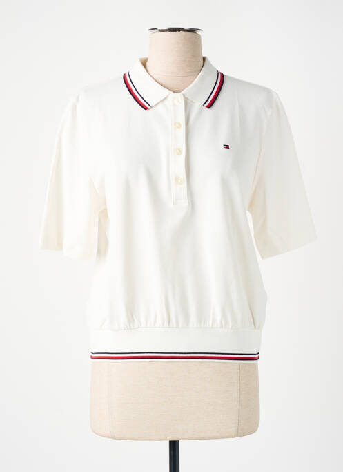 Polo blanc TOMMY HILFIGER pour femme