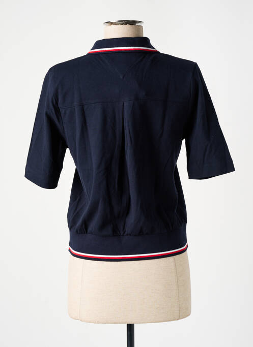 Polo bleu TOMMY HILFIGER pour femme