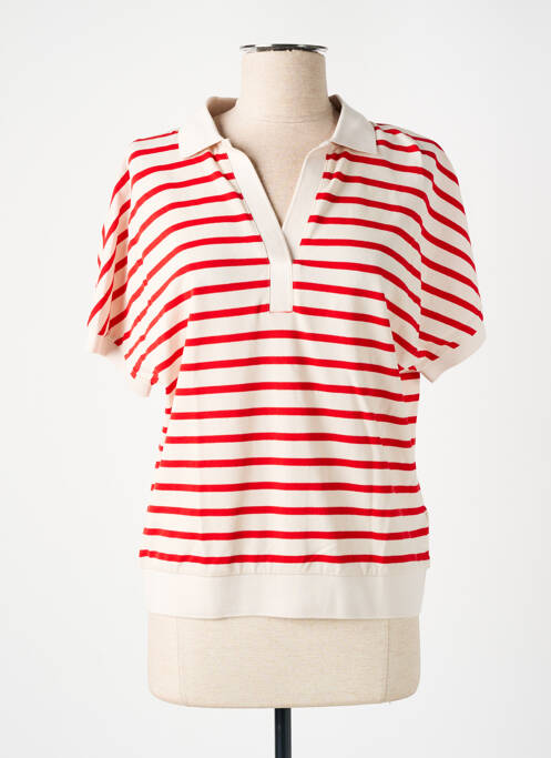 Polo rouge TOMMY HILFIGER pour femme