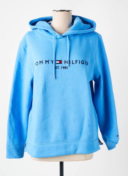 Sweat-shirt à capuche bleu TOMMY HILFIGER pour femme