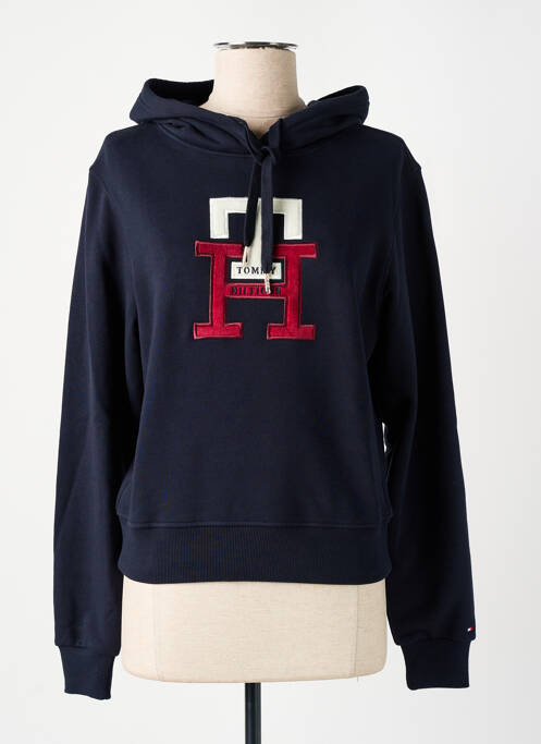 Sweat-shirt à capuche bleu TOMMY HILFIGER pour femme