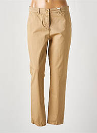 Pantalon droit fermeture zippée sous rabat boutonné beige TOMMY HILFIGER femme