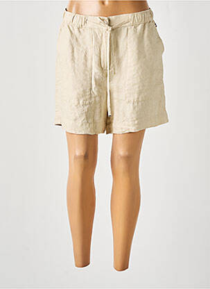 Short fermeture zippée sous rabat boutonné beige TOMMY HILFIGER femme