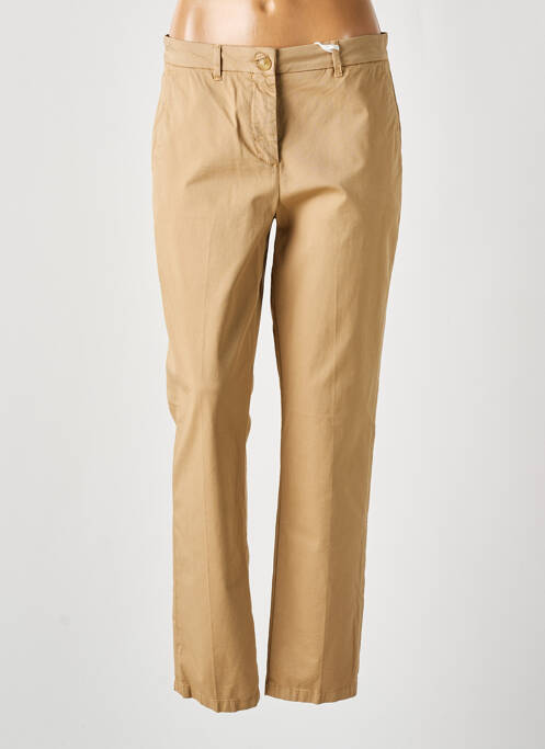 Pantalon droit beige TOMMY HILFIGER pour femme