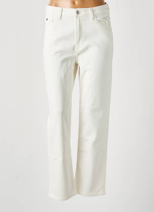 Pantalon droit blanc TOMMY HILFIGER pour femme