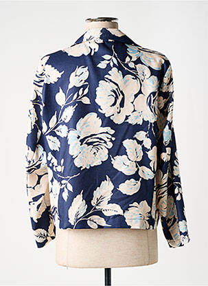 Blazer manches longues bleu HALOGENE femme