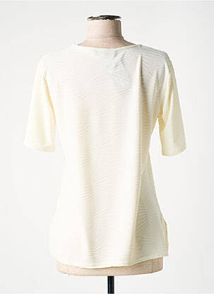Top stretch manches courtes beige NIKI PARIS femme