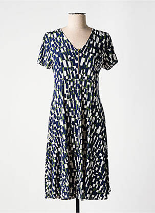 Robe mi-longue bleu JOY'S PARIS pour femme