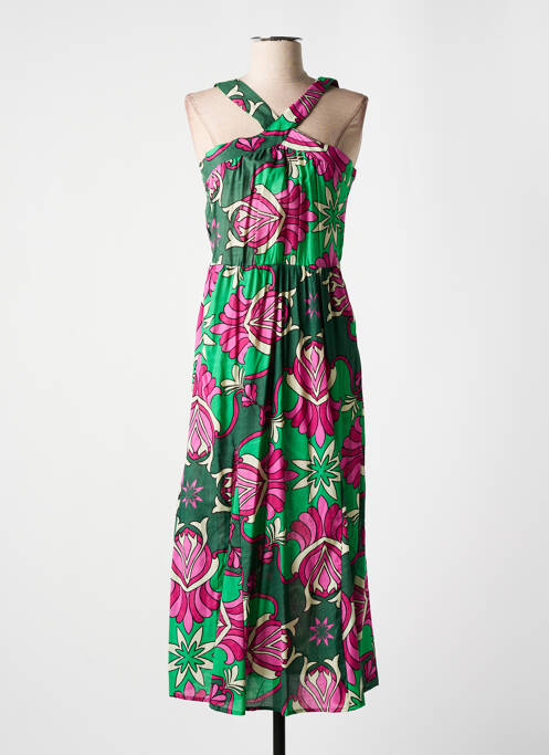 Robe longue vert AN' GE pour femme