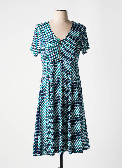 Robe mi-longue bleu JOY'S PARIS pour femme