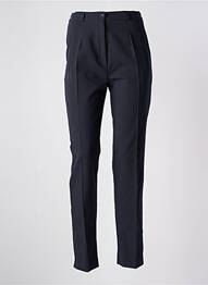 Pantalon slim taille élastique taille normale bleu NIKI PARIS femme