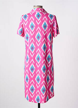 Chemise de nuit fermeture boutonnée sur le devant rose SENORETTA femme