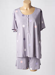 Pyjama violet EGATEX pour femme seconde vue