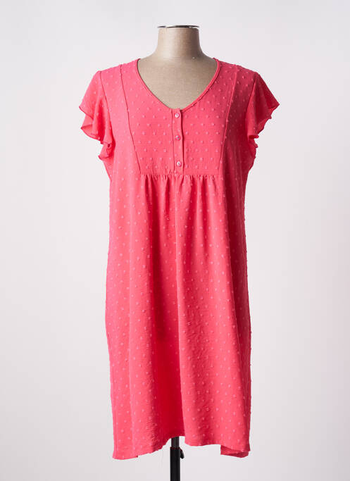 Robe mi-longue rose SENORETTA pour femme