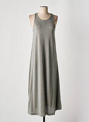 Robe longue sans manche sans manche gris GRACE & MILA femme