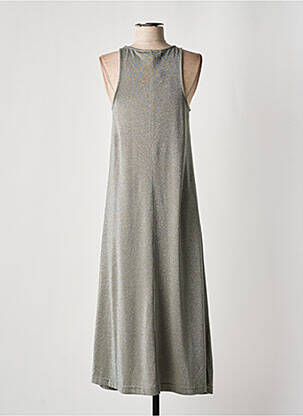Robe longue sans manche sans manche gris GRACE & MILA femme