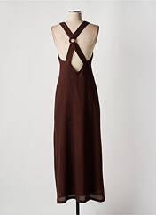 Robe longue marron GRACE & MILA pour femme seconde vue