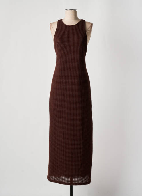 Robe longue marron GRACE & MILA pour femme