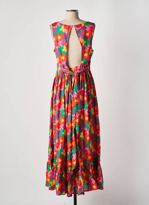 Robe longue rouge CHICOSOLEIL pour femme