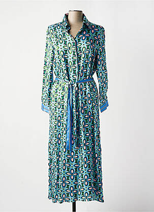 Robe longue manches longues manches longues vert LA PETITE ETOILE femme