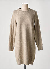 Robe pull beige VERO MODA pour femme seconde vue