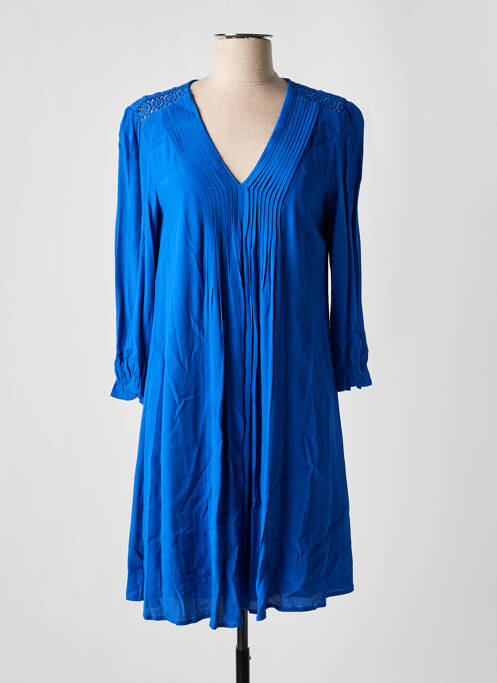 Robe mi-longue bleu FREEMAN T.PORTER pour femme