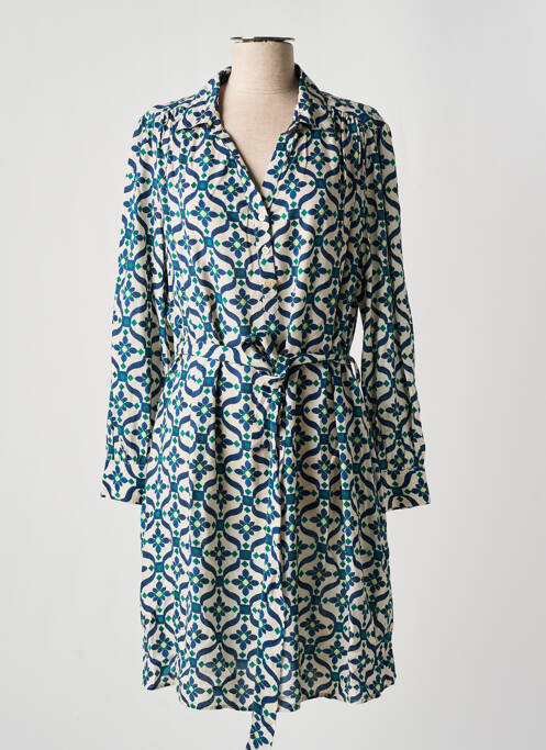 Robe mi-longue bleu LA PETITE ETOILE pour femme