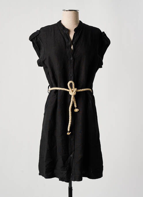 Robe mi-longue noir PAKO LITTO pour femme