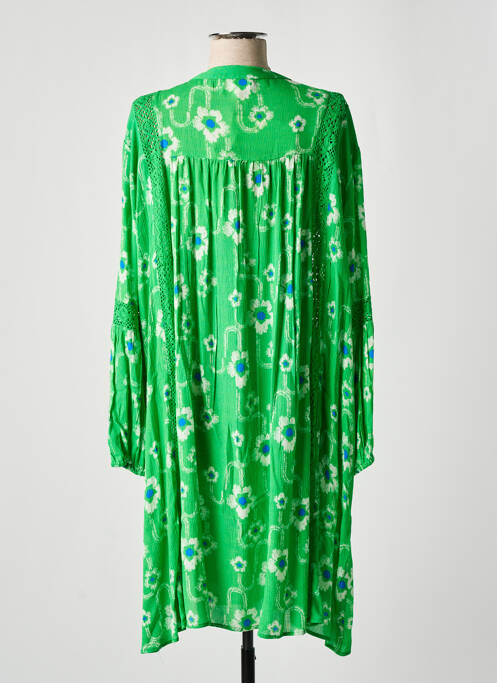 Robe mi-longue vert CHICOSOLEIL pour femme