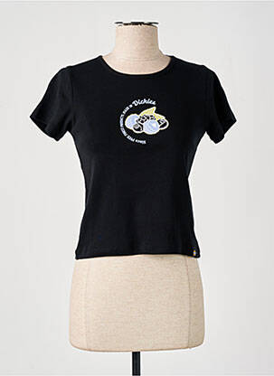T-shirt sérigraphie manches courtes noir DICKIES femme