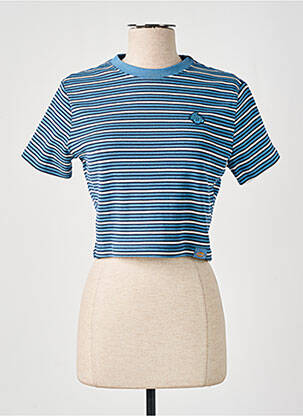 T-shirt coupe cintrée manches courtes bleu DICKIES femme