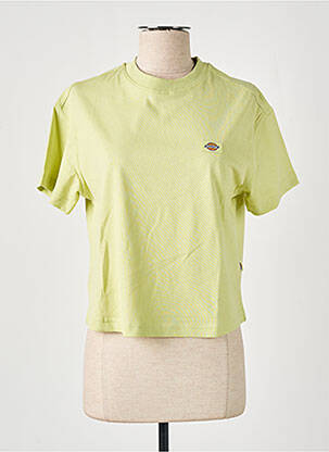 T-shirt col rond manches courtes vert DICKIES femme