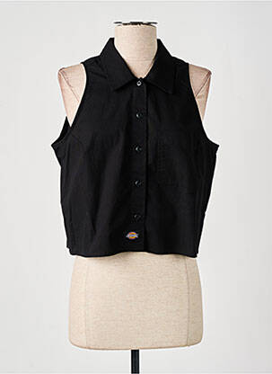 Chemisier coupe droite sans manche noir DICKIES femme