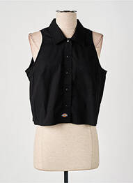 Chemisier coupe droite sans manche noir DICKIES femme