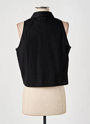 Chemisier coupe droite sans manche noir DICKIES femme