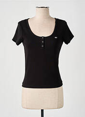 T-shirt noir TOMMY HILFIGER pour femme seconde vue