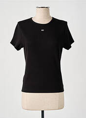 T-shirt noir TOMMY HILFIGER pour femme seconde vue