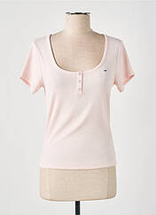 T-shirt rose TOMMY HILFIGER pour femme seconde vue