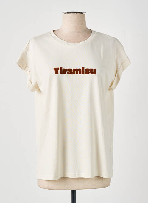 T-shirt beige GRACE & MILA pour femme