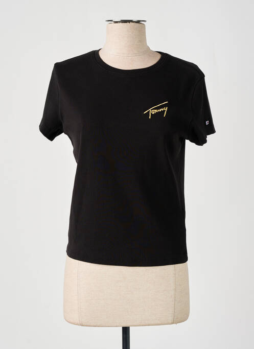 T-shirt noir TOMMY HILFIGER pour femme