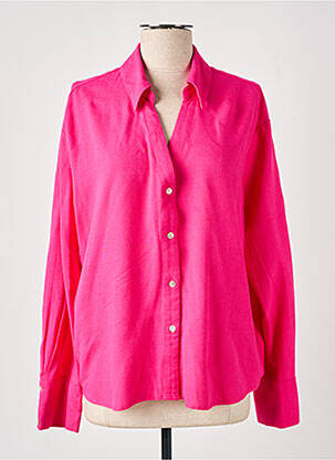 Chemisier coupe droite manches longues rose VERO MODA femme