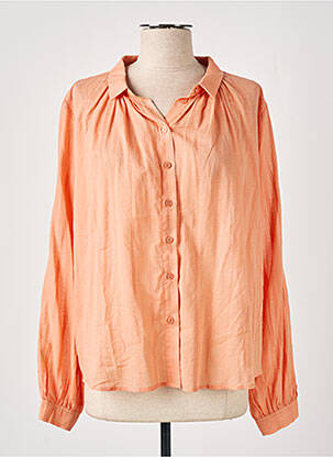 Chemisier manches longues manches longues orange ARTLOVE femme