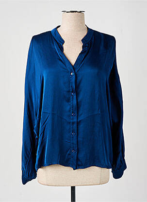 Chemisier manches longues manches longues bleu PAKO LITTO femme