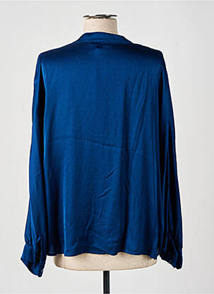Chemisier manches longues manches longues bleu PAKO LITTO femme