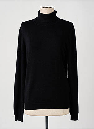 Pull col roulé noir VERO MODA pour femme