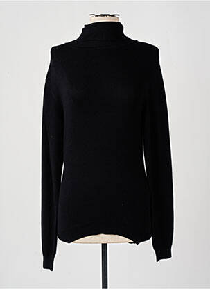 Pull col roulé noir VERO MODA pour femme