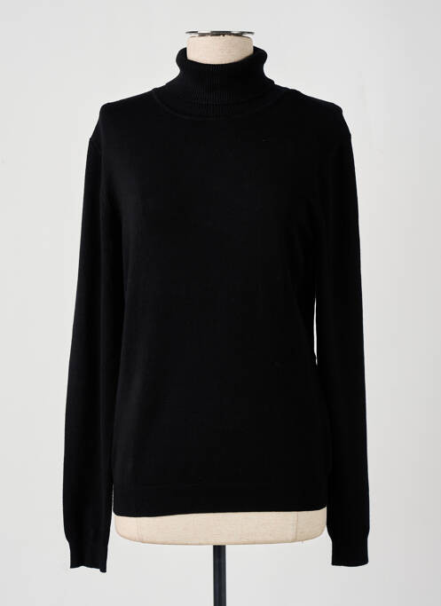 Pull col roulé noir VERO MODA pour femme