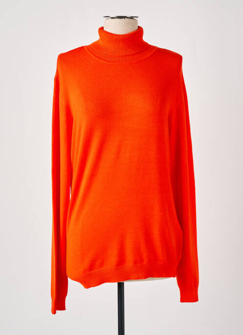 Pull col roulé orange VERO MODA pour femme